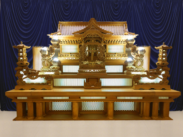 公営斎場祭壇プラン
厳格な白木祭壇を使ったセットプランです。